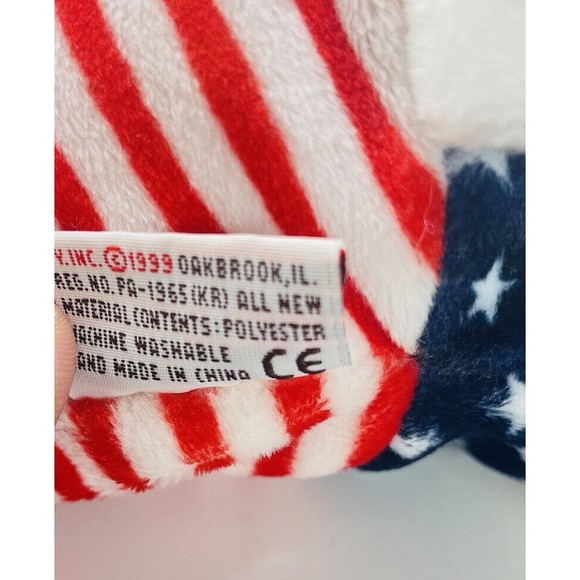 Vintage TY Beanie Baby The Pillow Pals Collection Sparkler 1999 Plush P12 July 4 - Picture 7 of 7